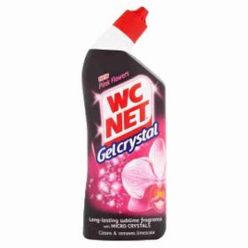 WC NET Gel Crystal Pink Flower WC čistič 750ml