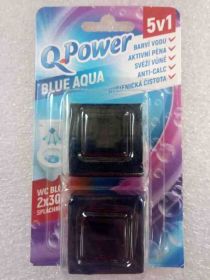Q-Power tuhý blok do nádržky WC Blue Water 2ks