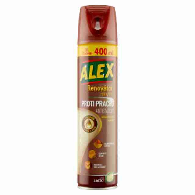 Alex čistič proti prachu antistatický s vůní limetky spray 400ml