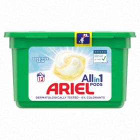 Ariel kapsle na praní Allin1 PODS Sensitive 13ks