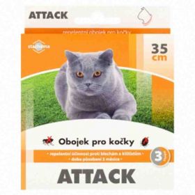 Attack obojek antiparazitární 35cm pro kočky