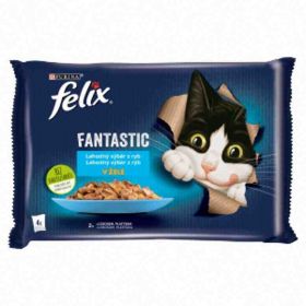 Felix Fantastic pro kočky lahodný výběr z ryb 4x 85g