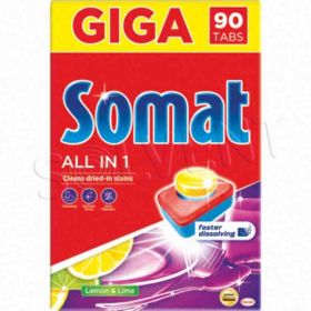 Somat tablety do myčky All in 1 Lemon&amp;Limetka 90ks